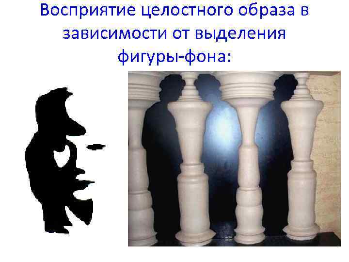 Восприятие образа человека. Образы восприятия. Восприятие целостного образа. Выделение фигуры из фона в психологии. Целостность образа.