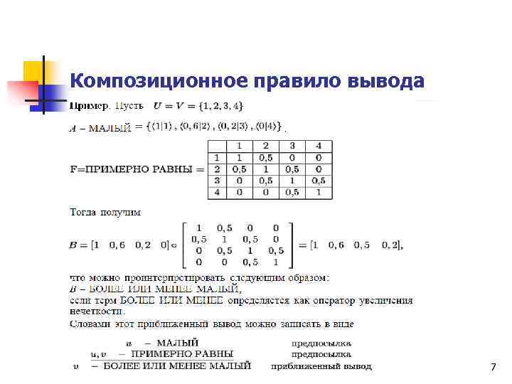 Композиционное правило вывода 7 