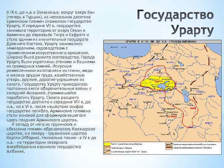 Карта урарту армения