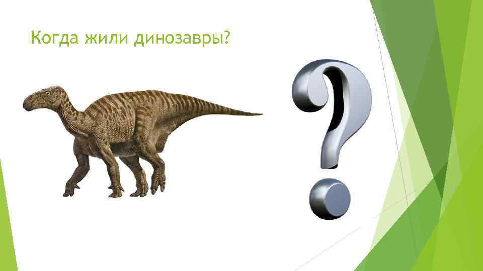 Когда жили динозавры? 