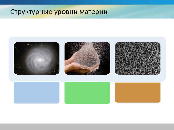 Структурные уровни материи 