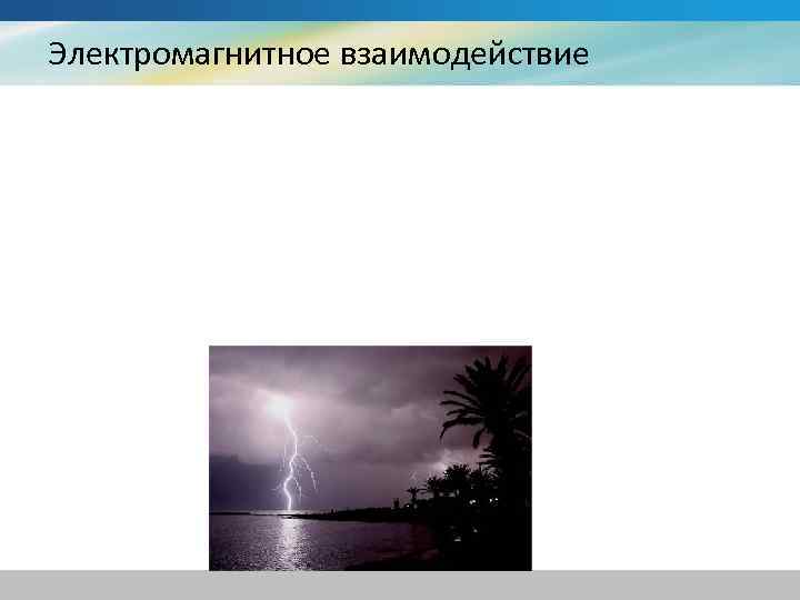Электромагнитное взаимодействие 