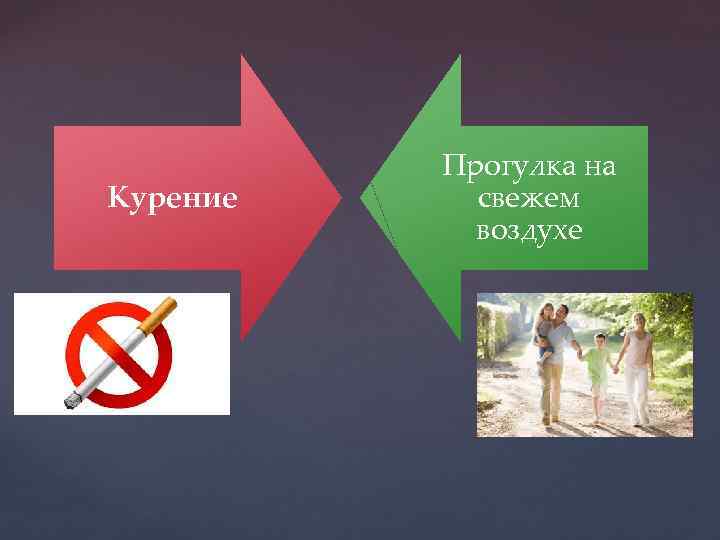Курение Прогулка на свежем воздухе 