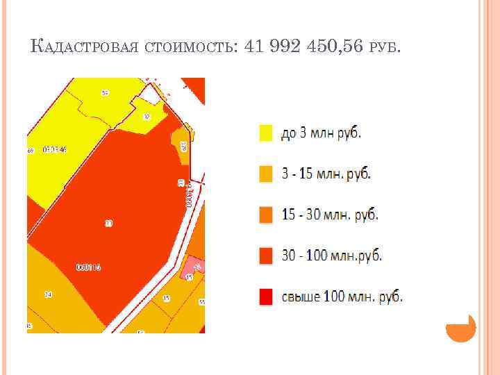 КАДАСТРОВАЯ СТОИМОСТЬ: 41 992 450, 56 РУБ. 