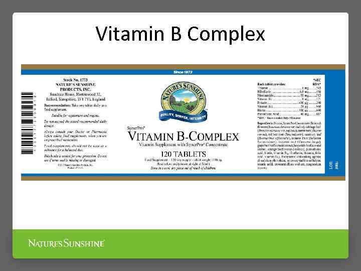 Vitamin B Complex 