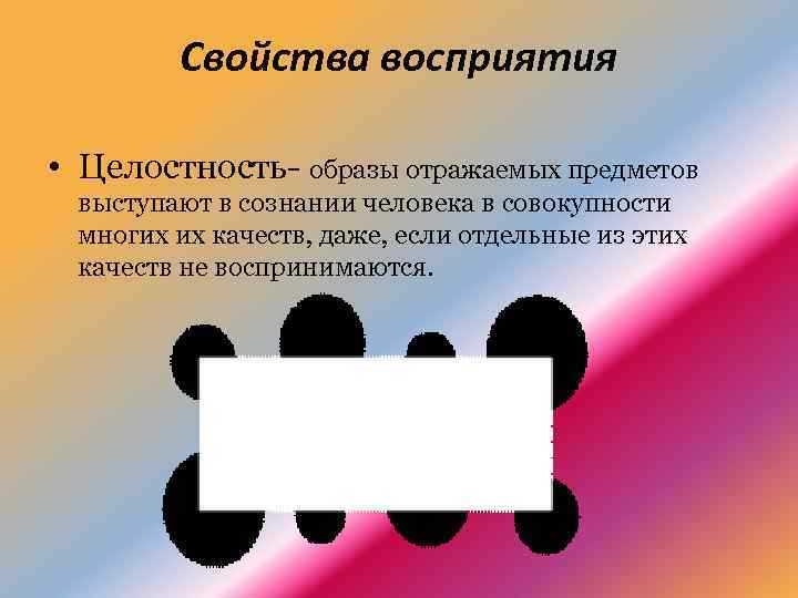 Что такое целостность восприятия. Восприятие всегда охватывает целостный образ предмета.. Целостный образ человека. В сознании человека отражается целостный образ предмета. Целостность образа.