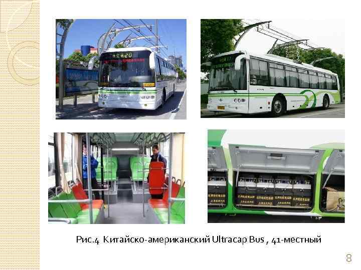 Рис. 4 Китайско-американский Ultracap Bus , 41 -местный 8 