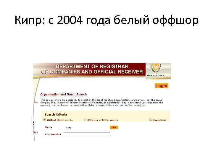 Кипр: с 2004 года белый оффшор 