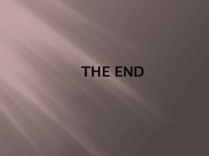 THE END 