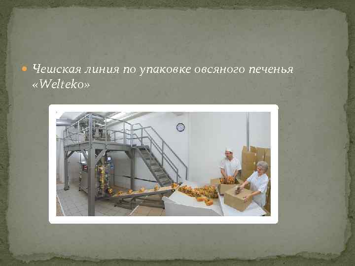  Чешская линия по упаковке овсяного печенья «Welteko» 