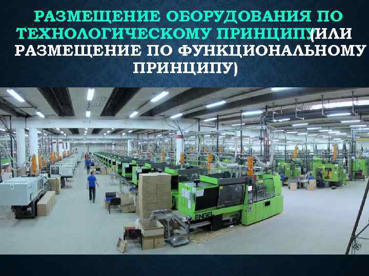 РАЗМЕЩЕНИЕ ОБОРУДОВАНИЯ ПО ТЕХНОЛОГИЧЕСКОМУ ПРИНЦИПУ (ИЛИ РАЗМЕЩЕНИЕ ПО ФУНКЦИОНАЛЬНОМУ ПРИНЦИПУ) 