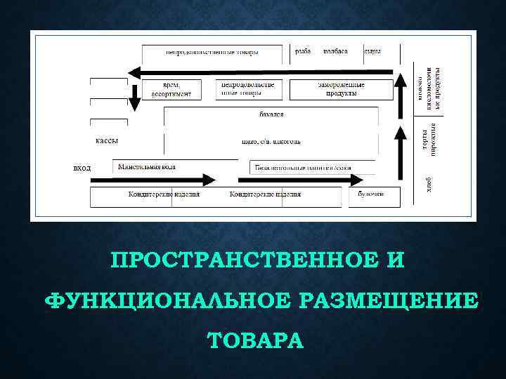 ПРОСТРАНСТВЕННОЕ И ФУНКЦИОНАЛЬНОЕ РАЗМЕЩЕНИЕ ТОВАРА 