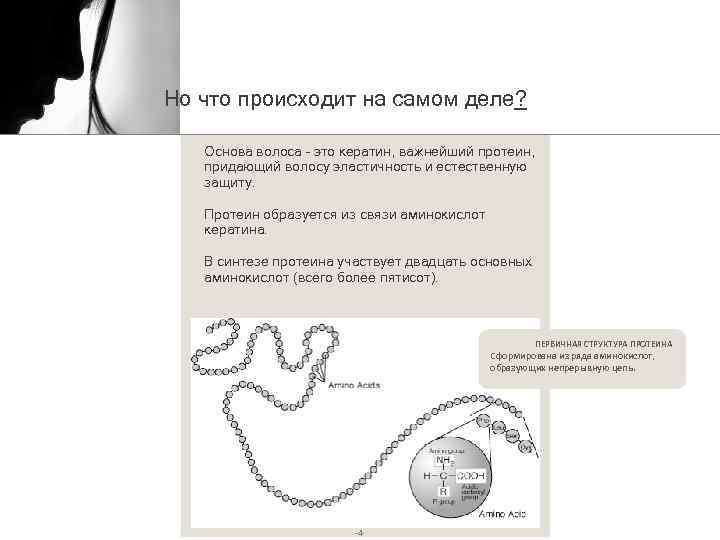 Но что происходит на самом деле? Основа волоса – это кератин, важнейший протеин, придающий