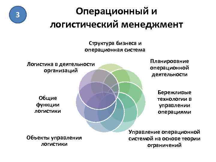 3 Операционный и логистический менеджмент Структура бизнеса и операционная система Логистика в деятельности организаций