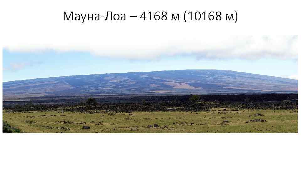 Мауна-Лоа – 4168 м (10168 м) 