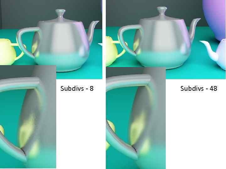 Subdivs - 8 Subdivs - 48 