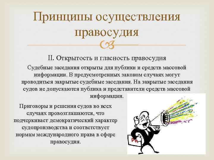 Принципы законности и гласности судопроизводства. Принцип гласности правосудия. Принцип открытости правосудия. Принципы правосудия гласность судопроизводства. Конституционные принципы осуществления правосудия.