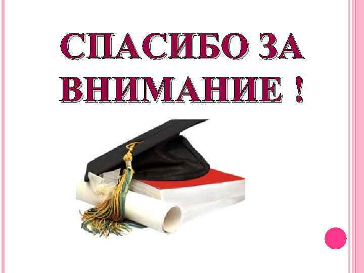 СПАСИБО ЗА ВНИМАНИЕ ! 