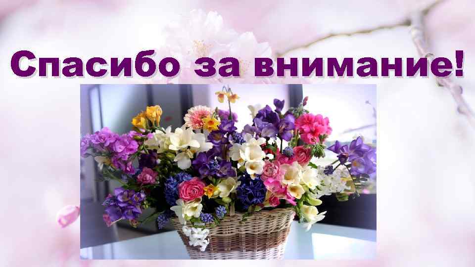 Спасибо за внимание! 