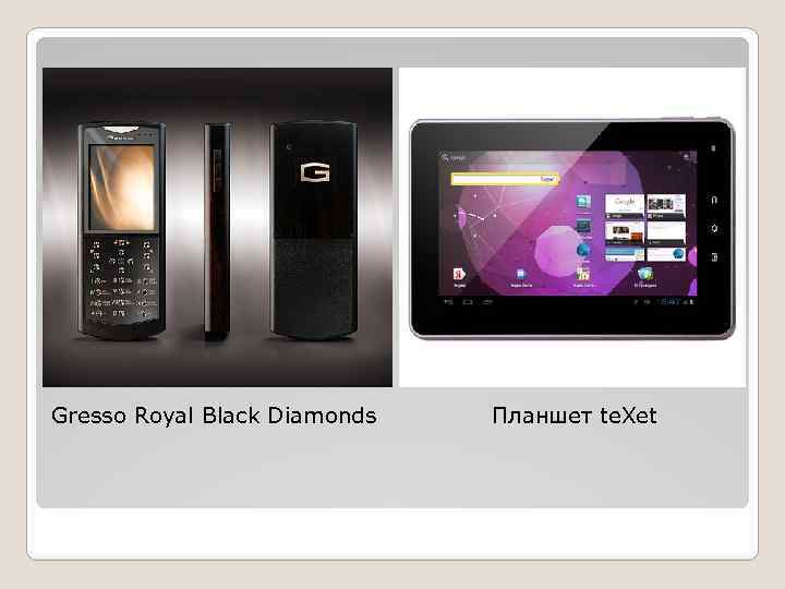 Gresso Royal Black Diamonds Планшет te. Xet 