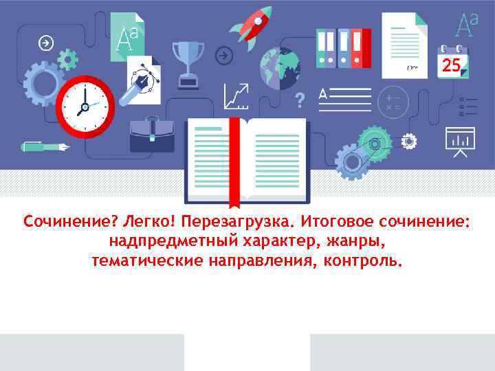 Cочинение? Легко! Перезагрузка. Итоговое сочинение: надпредметный характер, жанры, тематические направления, контроль. 