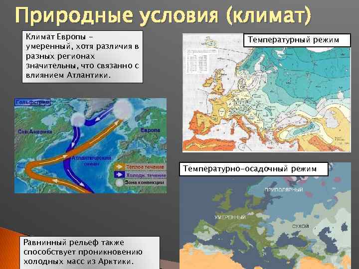 Различие природных условий. Природные условия Западная Европы карта. Климат Северной Европы карта. Климат Восточной Европы Западной Европы. Природные условия Европы.