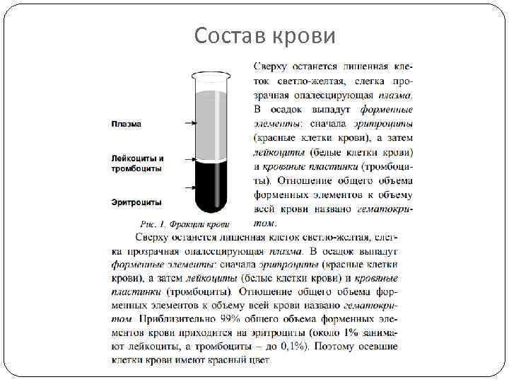 Состав крови 
