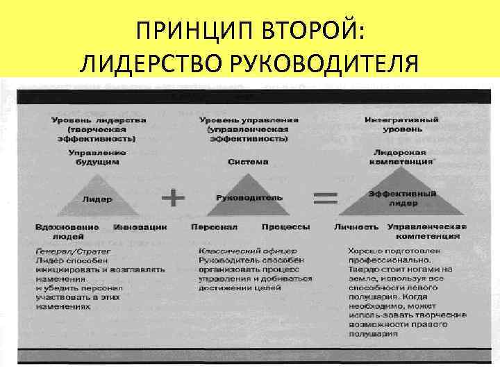 Принципы руководителя