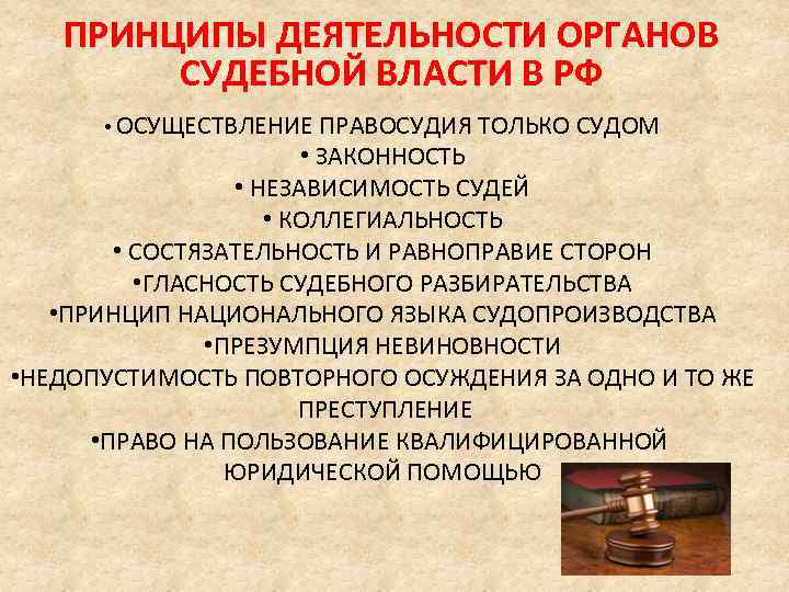 Какой принцип судебной системы и правосудия прежде всего иллюстрирует рисунок