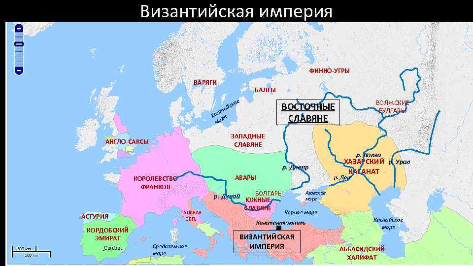 Западные славяне карта