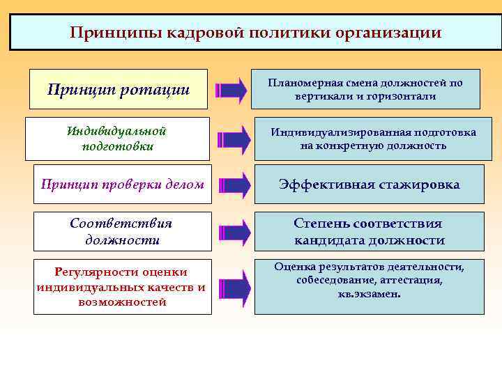 Управление государственной службы и кадров. Принципы кадровой политики. Основные принципы кадровой политики организации. Принципы формирования кадровой политики организации. Принципы осуществления кадровой политики.