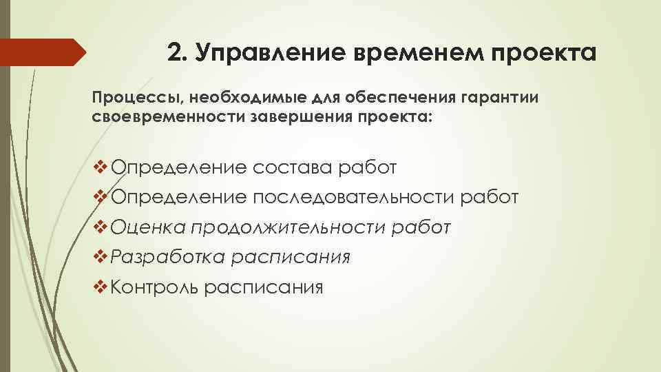 Проекта это процесс официального завершения всех операций проекта