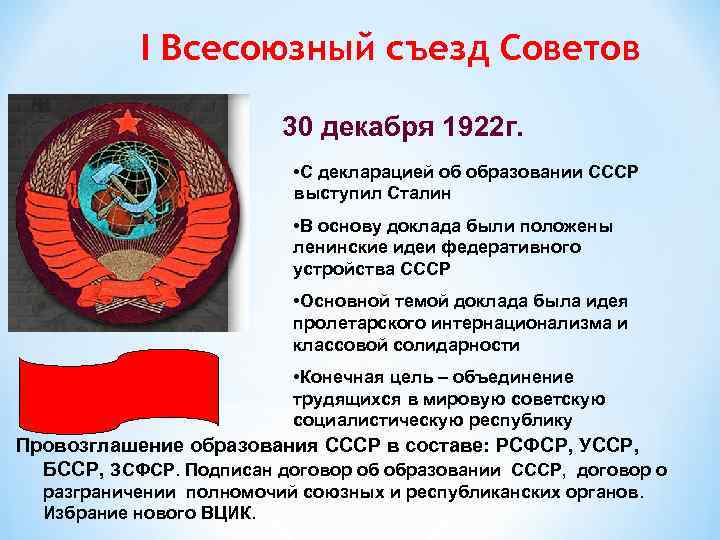 План объединения советских. Всесоюзный съезд советов 1922. Всесоюзный съезд советов 1922 итоги. Съезд советов СССР функции. Функции Всесоюзный съезд советов СССР.