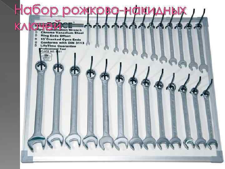 Набор рожково-накидных ключей 