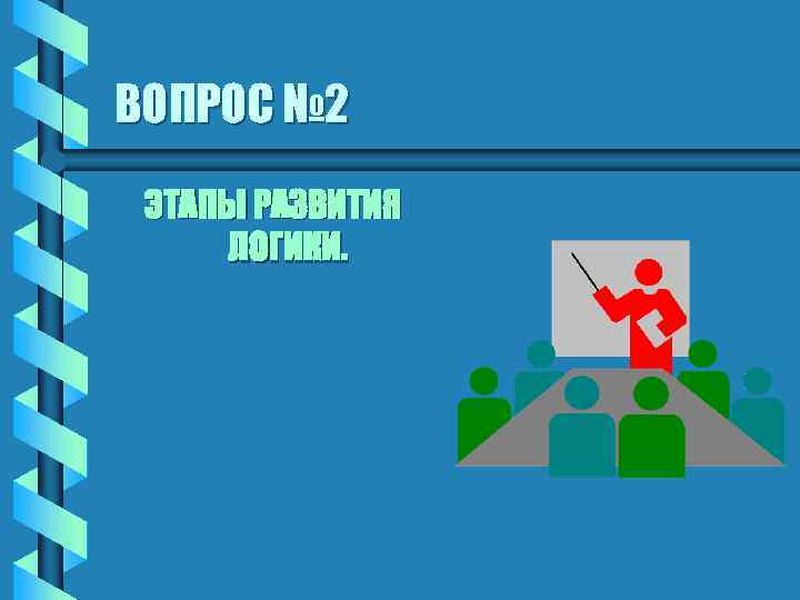 ВОПРОС № 2 ЭТАПЫ РАЗВИТИЯ ЛОГИКИ. 