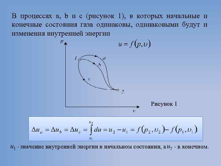 В процессах а, b и с (рисунок 1), в которых начальные и конечные состояния
