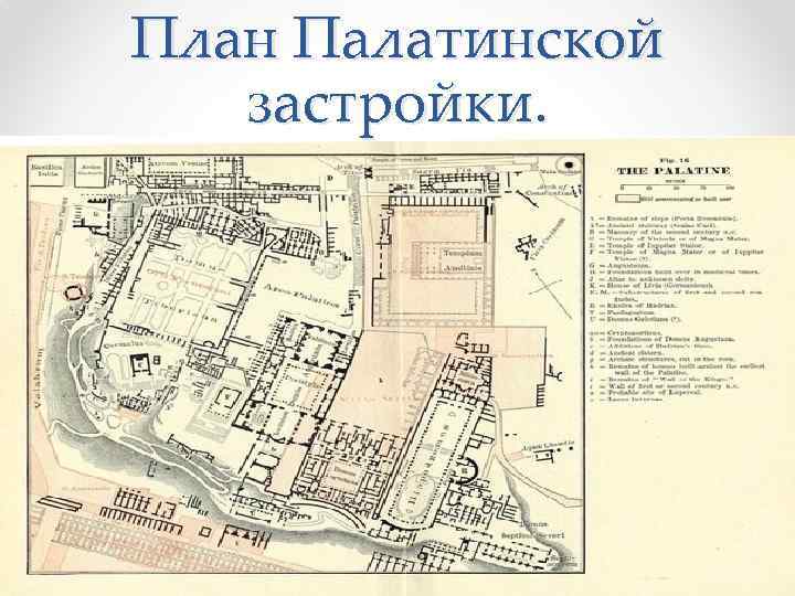 План Палатинской застройки. 