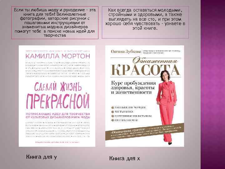 Если ты любишь моду и рукоделие – эта книга для тебя! Великолепные фотографии, авторские