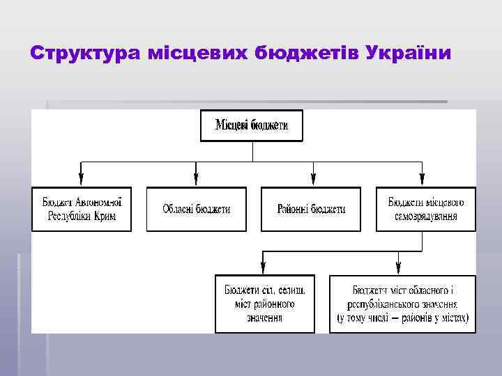 Структура місцевих бюджетів України 