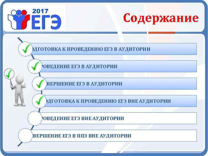 Презентация организатор в аудитории егэ