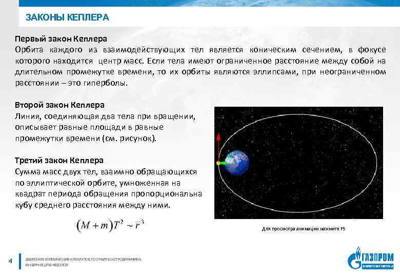 Первый закон кеплера