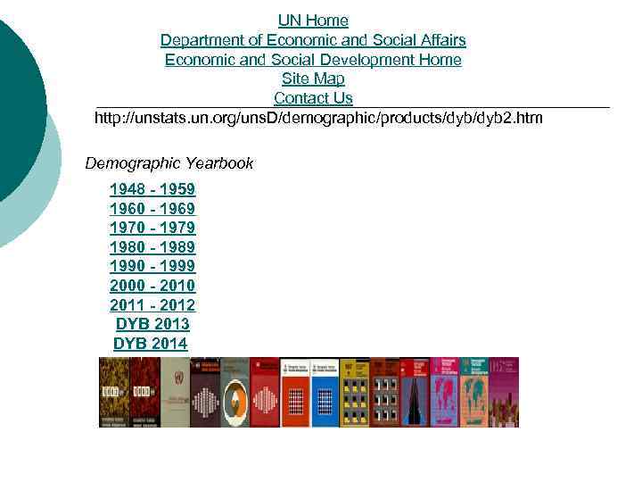 UN Home Department of Economic and Social Affairs Economic and Social Development Home Site