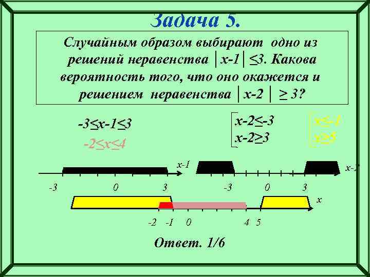 Вероятность неравенства