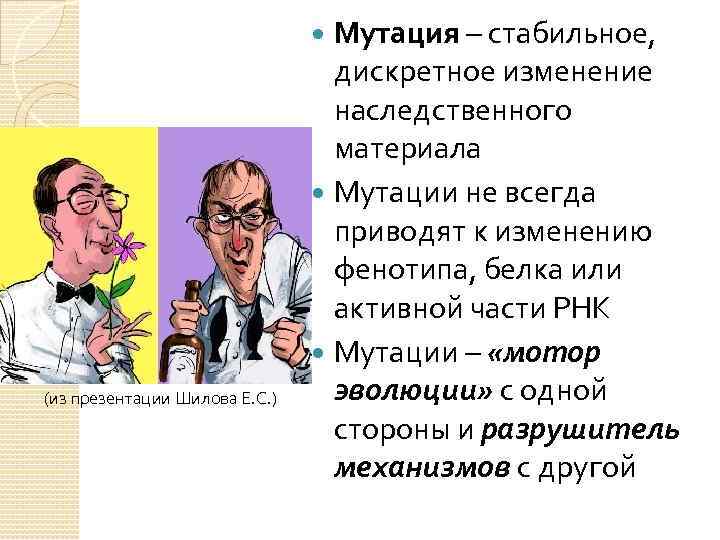 Мутация – стабильное, дискретное изменение наследственного материала Мутации не всегда приводят к изменению фенотипа,