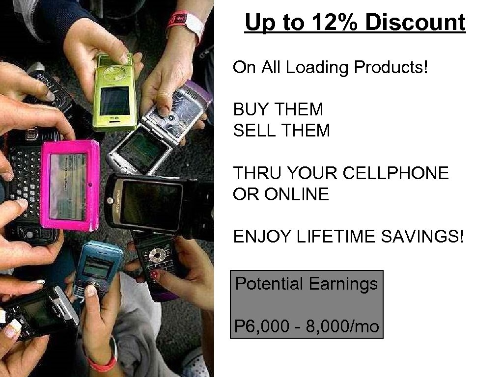 Up to 12% Discount On All Loading Products! BUY THEM SELL THEM THRU YOUR