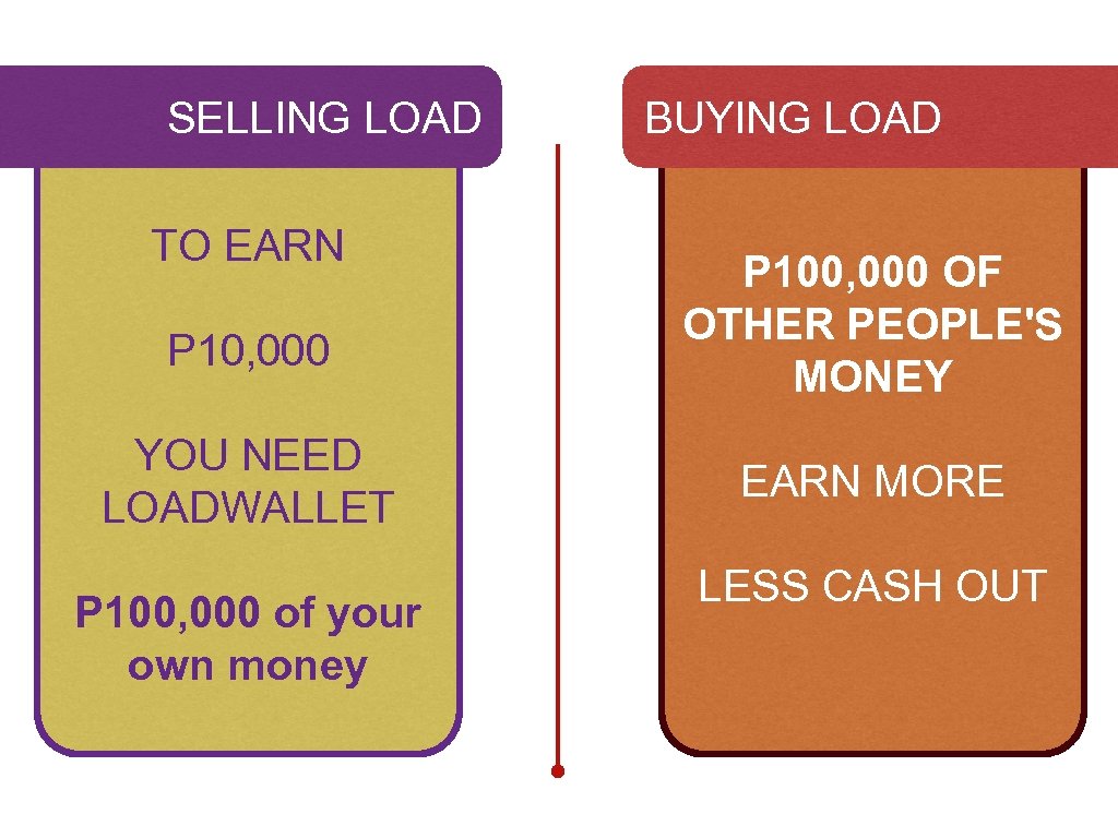 SELLING LOAD TO EARN P 10, 000 YOU NEED LOADWALLET P 100, 000 of