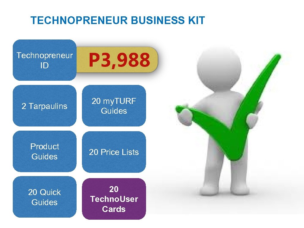 TECHNOPRENEUR BUSINESS KIT Technopreneur ID 2 Tarpaulins 20 my. TURF Guides Product Guides 20