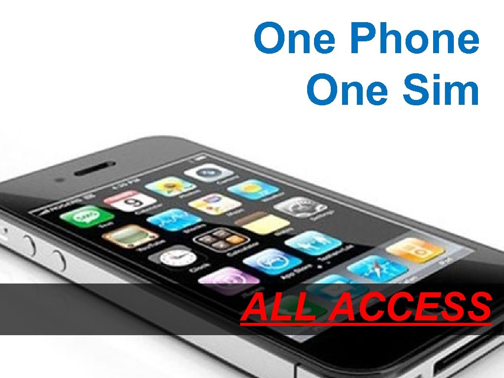 One Phone One Sim ALL ACCESS 