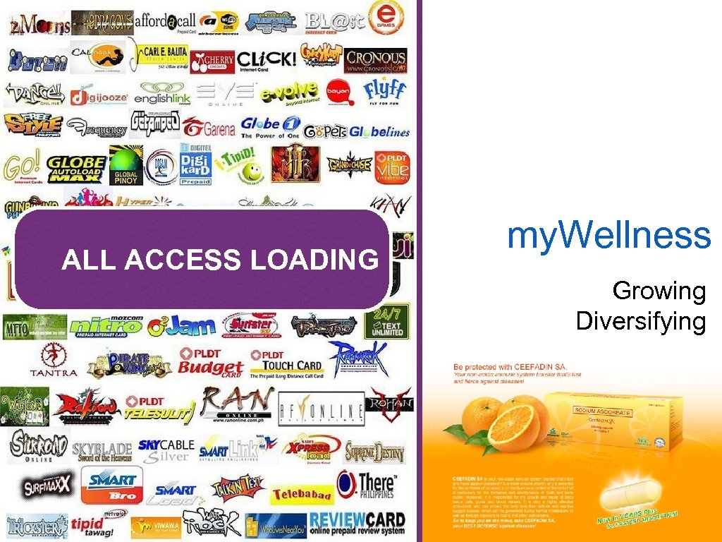 ALL ACCESS LOADING my. Wellness Growing Diversifying 