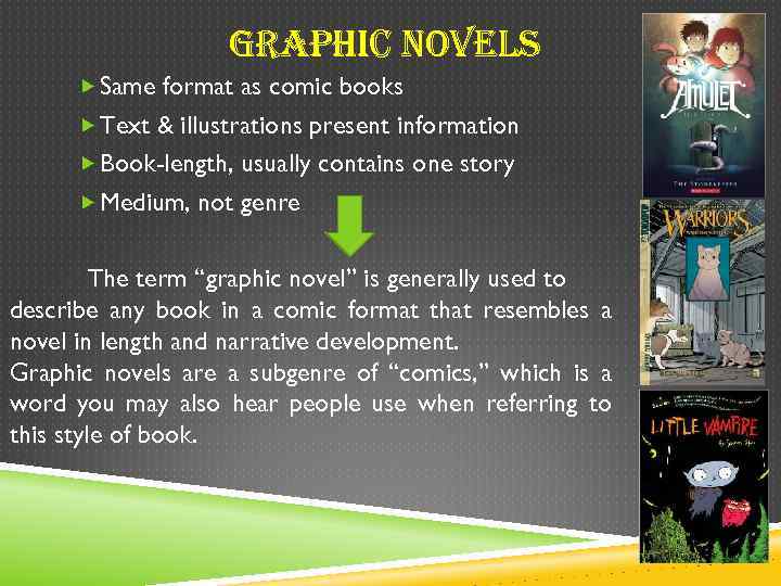 GRa. Phi. C no. VELS Same format as comic books Text & illustrations present